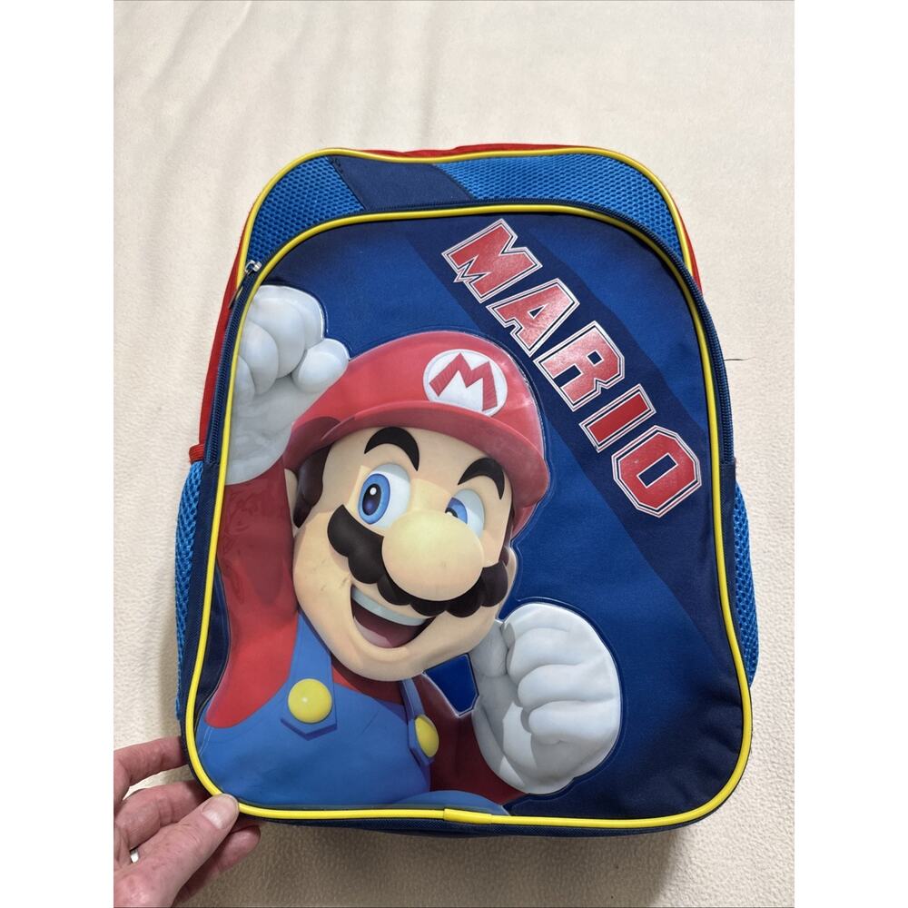 Nintendo Super Mario Bros. 17" Backpack Book Bag with padded Laptop Sleeve